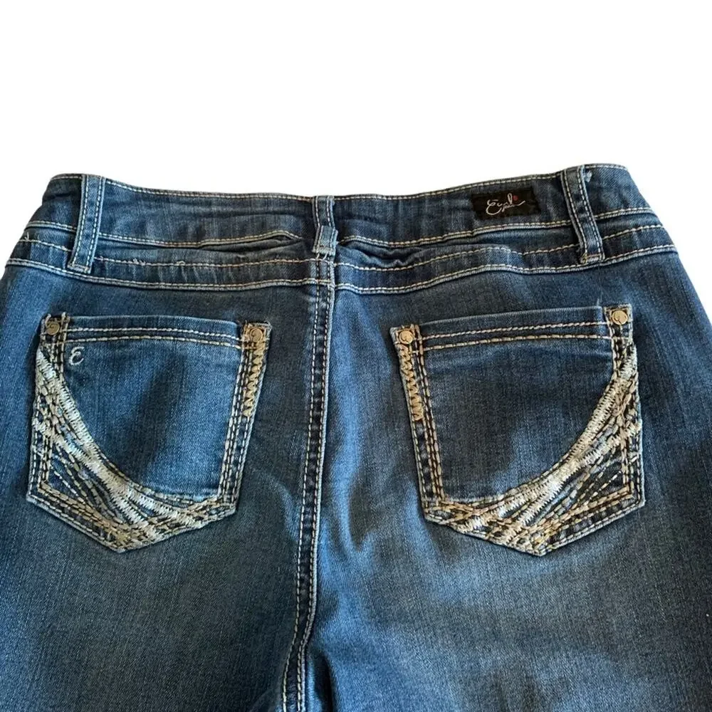 Earl‎ long shorts size 6 blue dark Wash denim  jean shorts